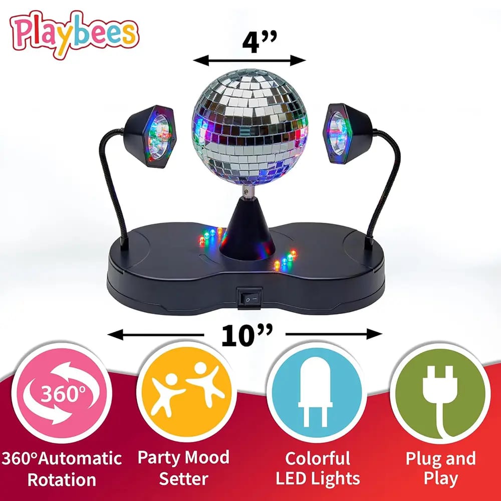 Kicko Rotating LED Disco Ball