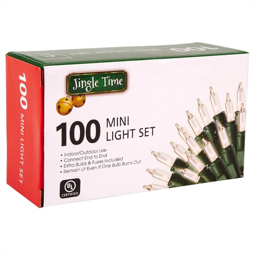 Jingle Time 100 Clear Mini Light Set