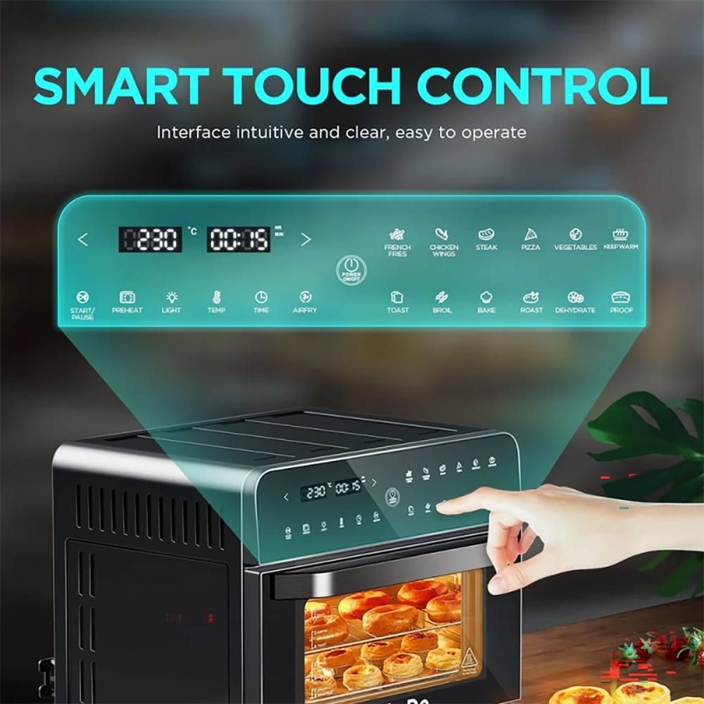 CalmDo 25L Air Fryer Oven, Black