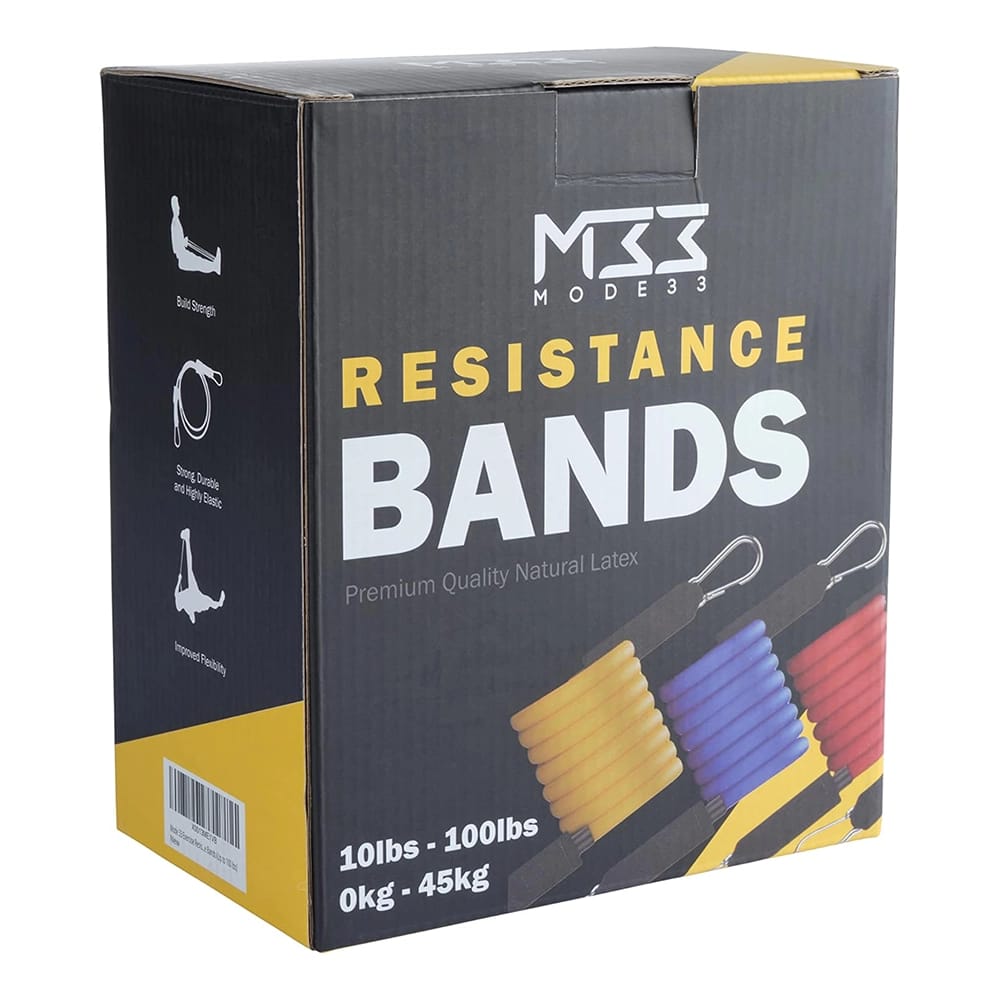 Mode33 Resistance Bands Set, 100 lbs