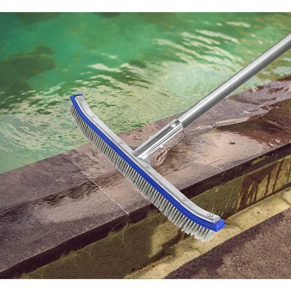 Greenco Heavy-Duty Extra Wide 18" Pool Brush