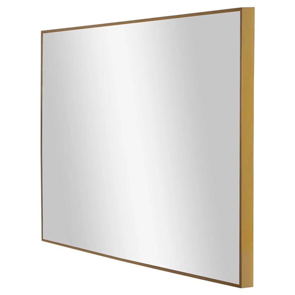 American Art Decor Rectangular Accent Wall Mirror, Gold