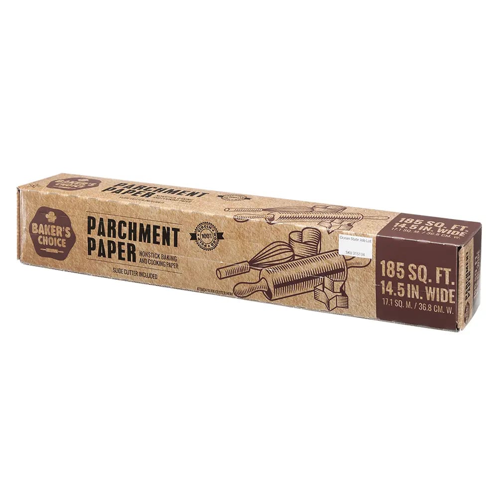 Baker's Choice Parchment Paper with Slide Cutter, 185 sq ft