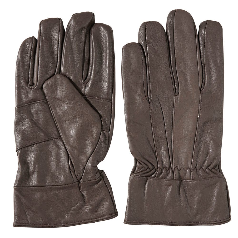 Manecilla Men's Leather Gloves, Brown
