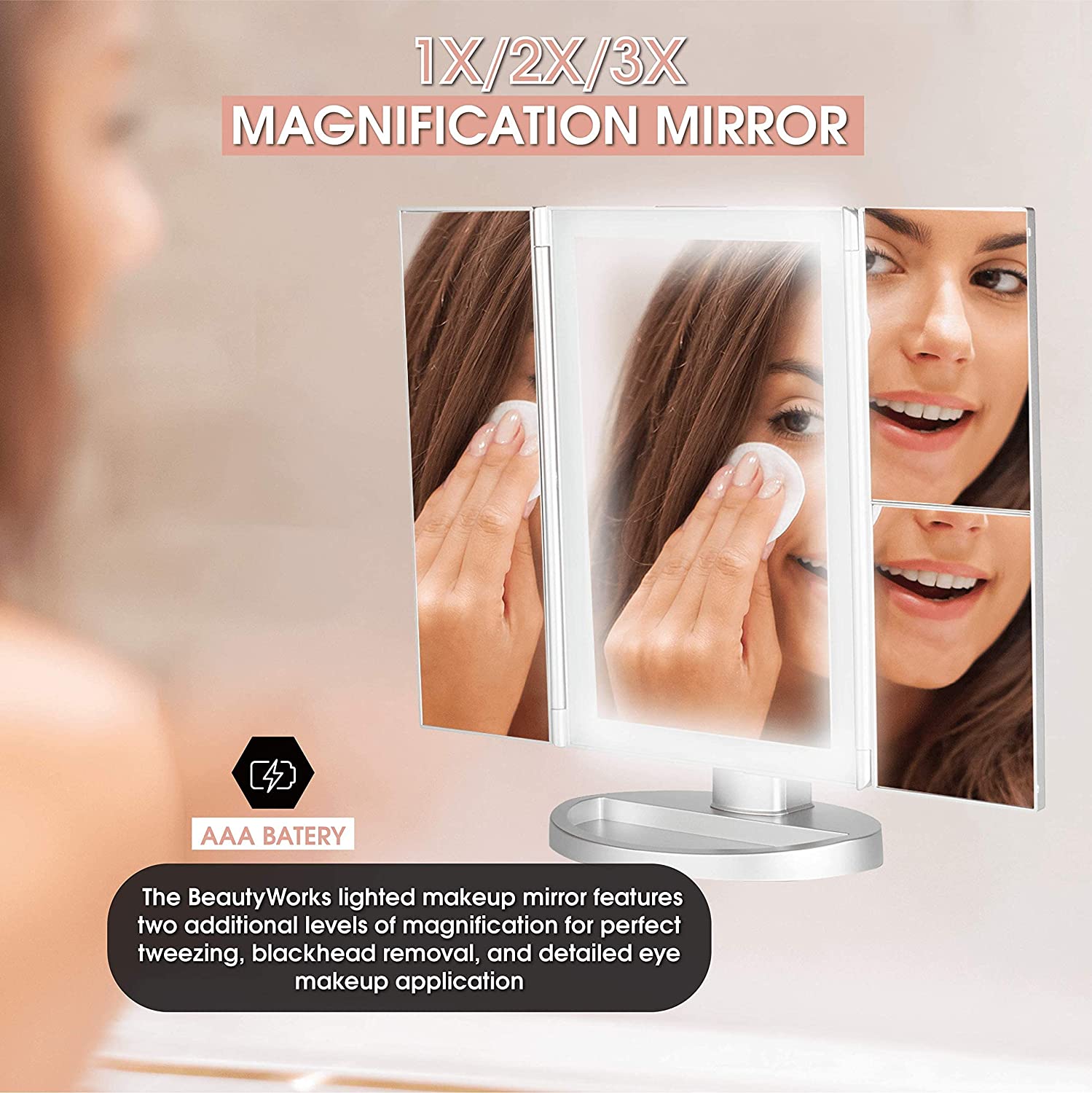 Beautyworks LED Backlit Vanity Mirror
