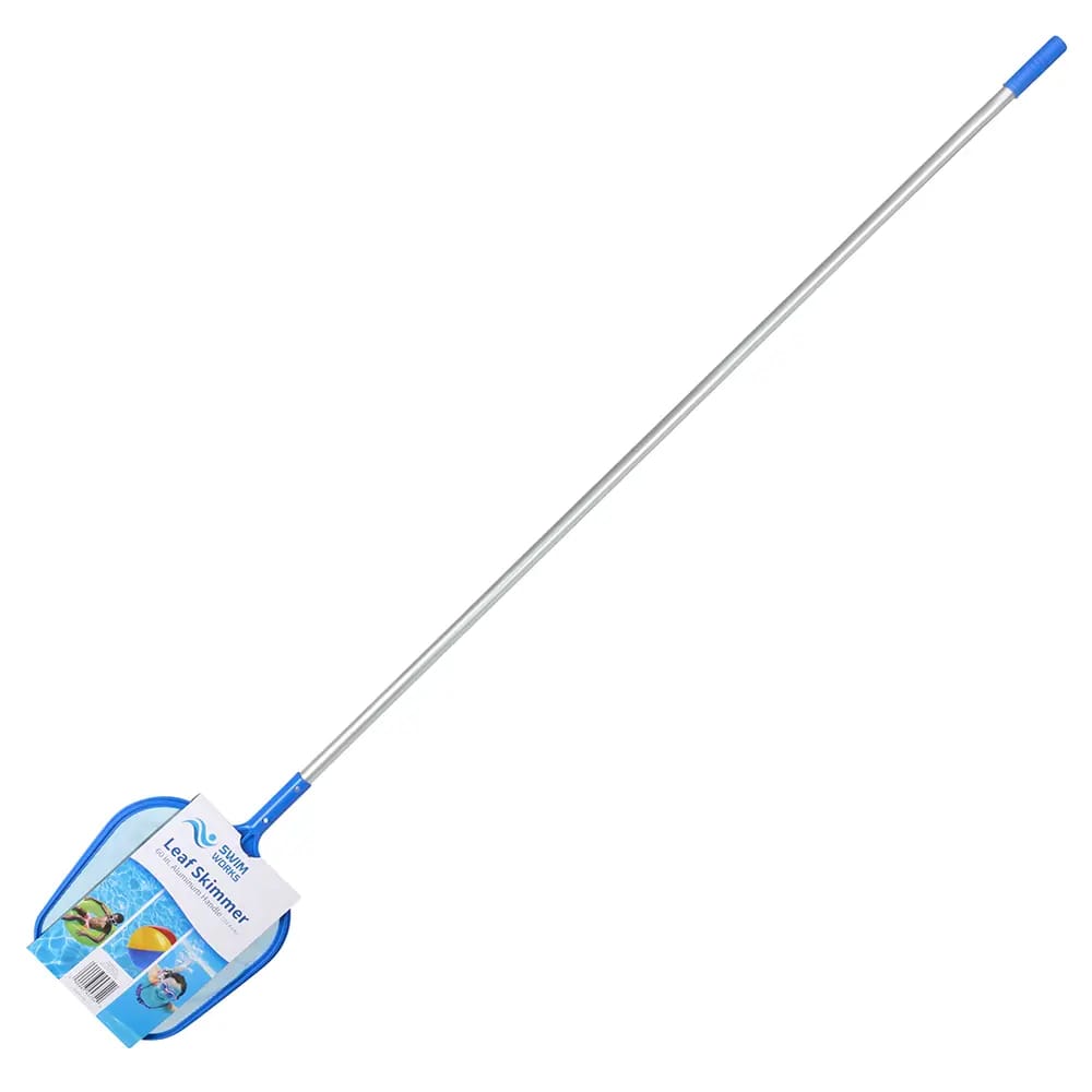SwimWorks Leaf Skimmer with Aluminum Pole, 60"