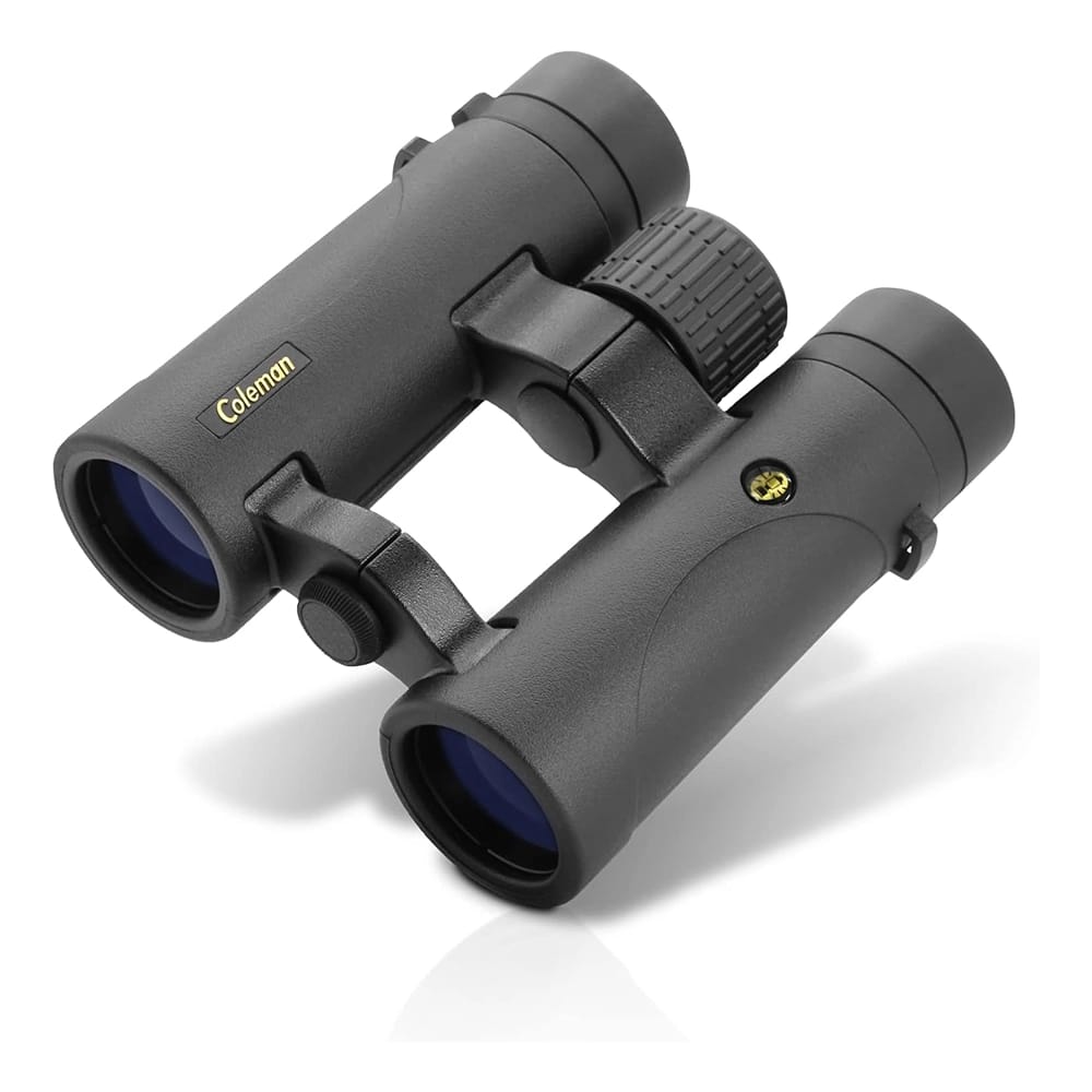 Coleman 10x34 HD Phase Coated Open Bridge Roof Porro Prism Binoculars, Black