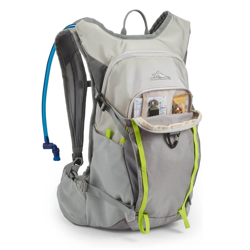 High Sierra 16L Hydrahike Hydration Backpack with 2L Reservoir, Silver