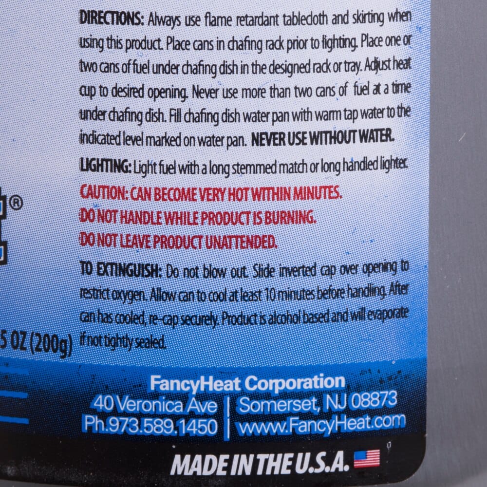 Fancy Heat Chafing Fuel, 7.05 oz