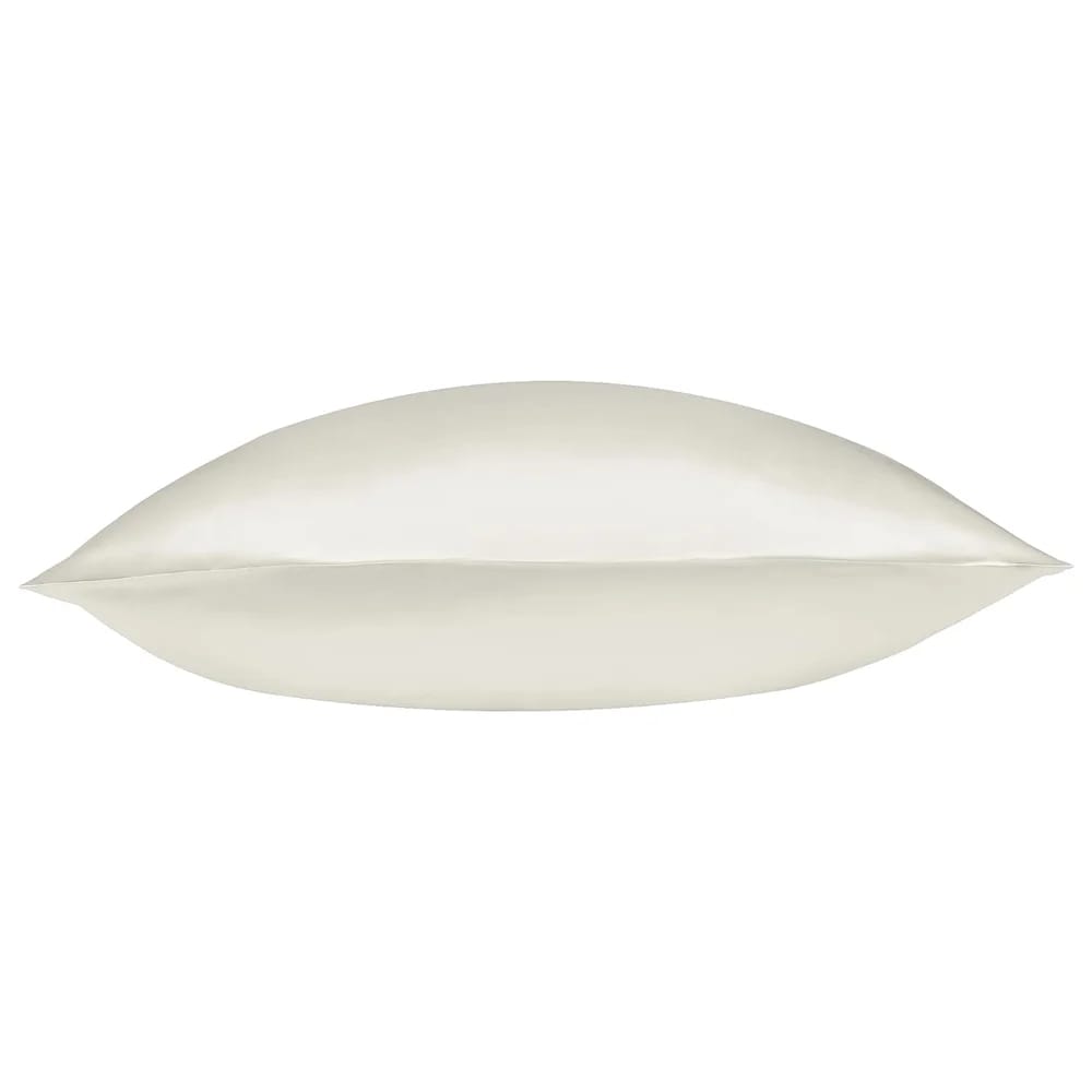 Beckham Hotel Collection Standard Silk Pillowcase, Ivory, 2 Pack