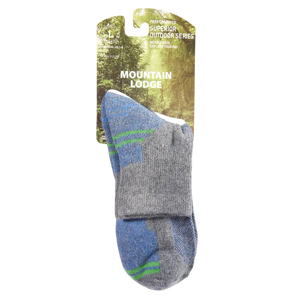 Mountain Lodge Men's Performance Outdoor Series Merino Wool Hiker Socks