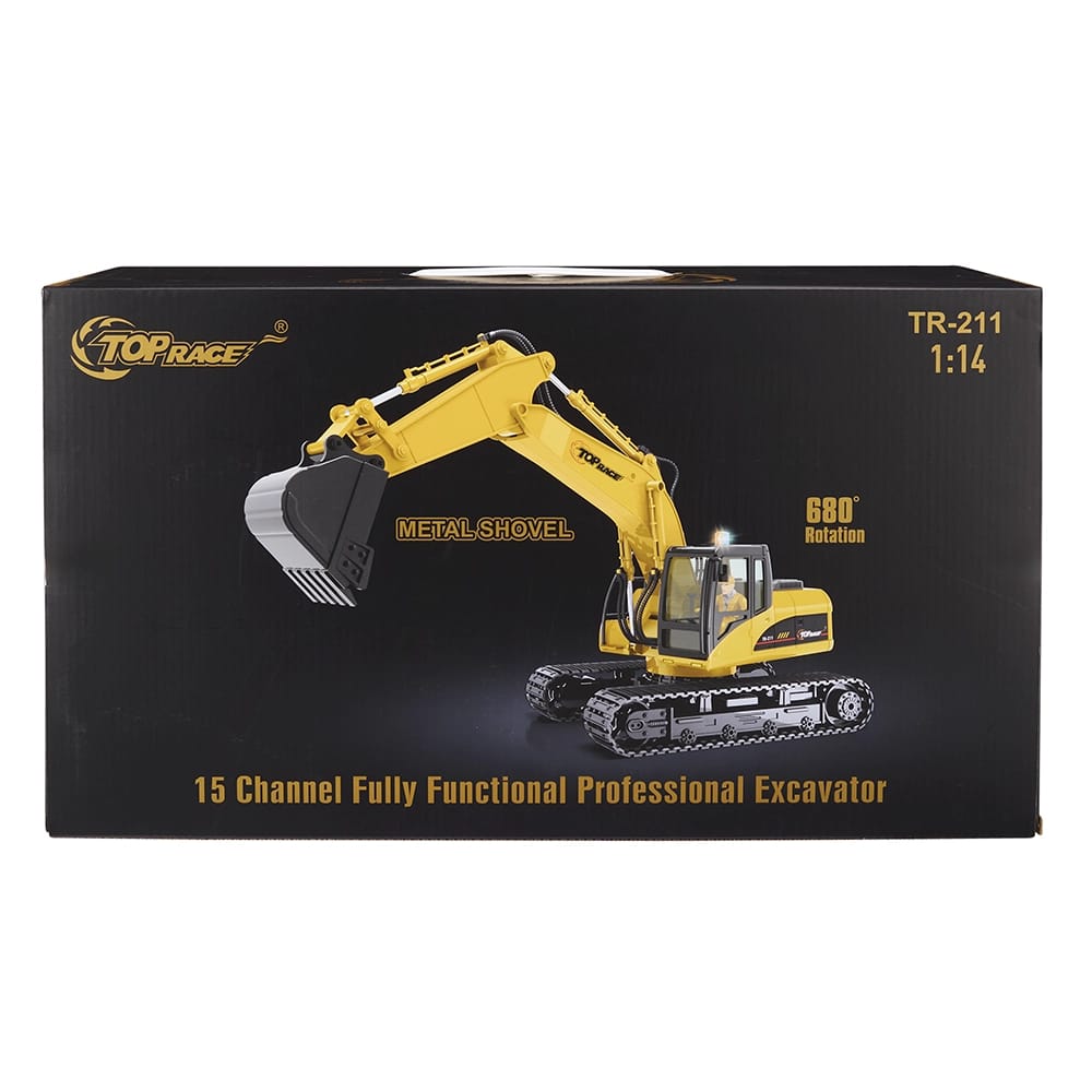 Top Race 15 Channel Remote Control Excavator with Remote