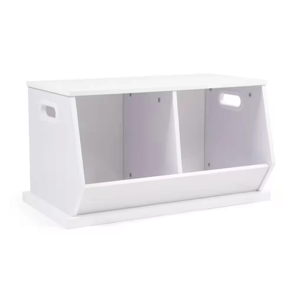 Humble Crew Wooden Toy Storage Cubby, White