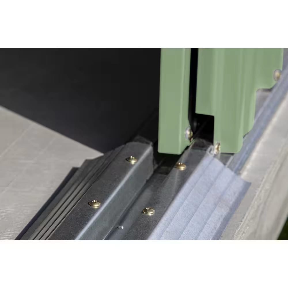 Arrow 6' x 4' Classic Galvanized Steel Metal Storage Shed, Sage