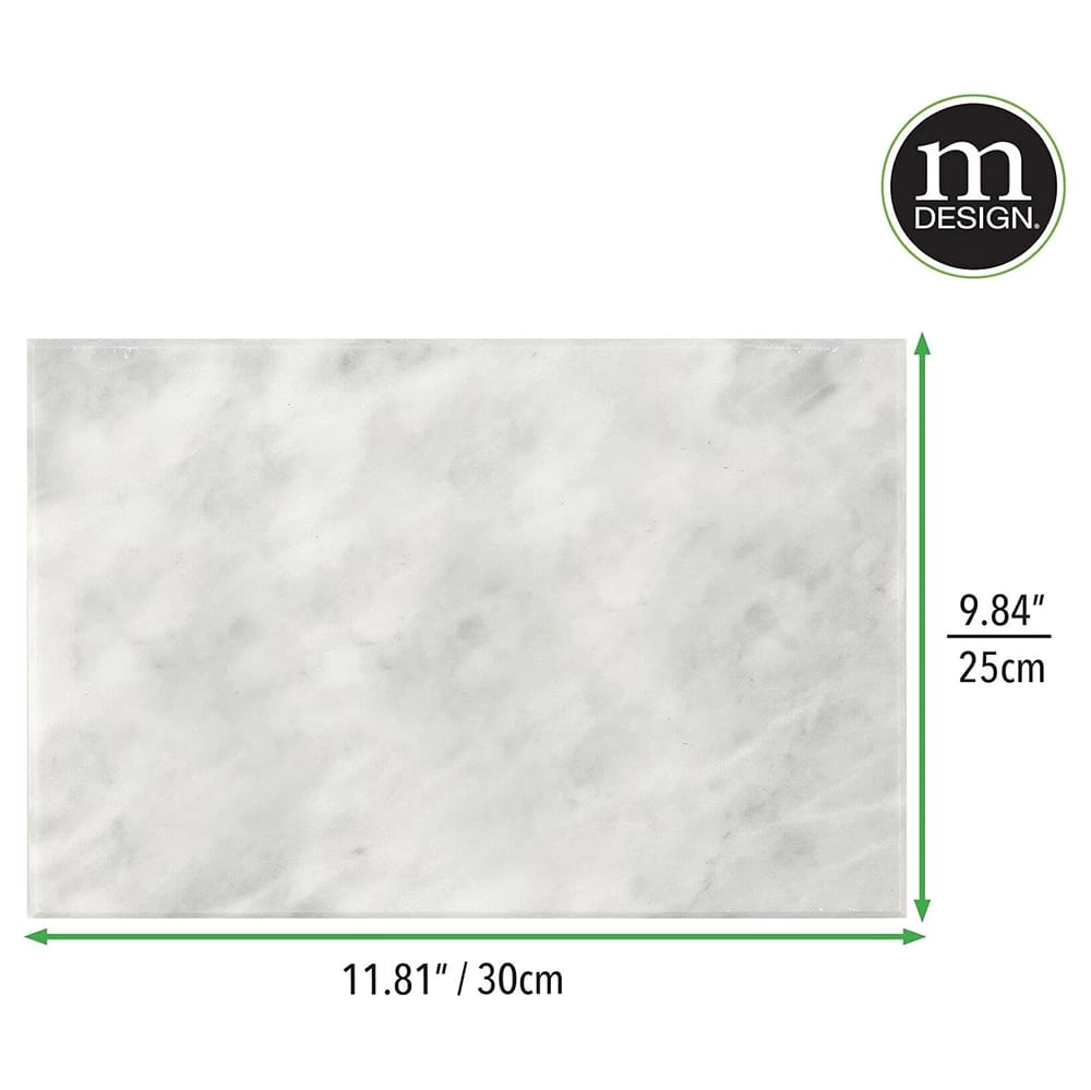 mDesign Pastry Cutting Board, Marble