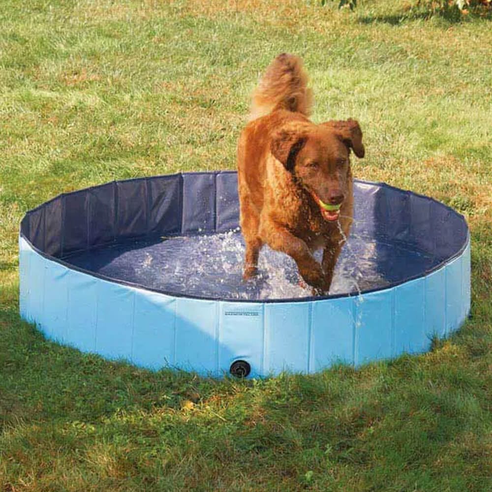 Cool Pup Splash About Large Portable Dog Pool, Blue