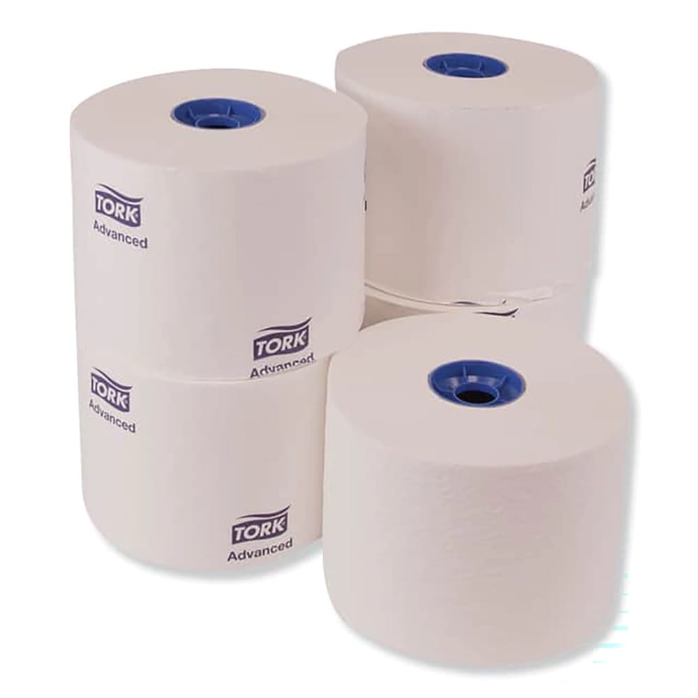 Tork Advanced High Capacity Bath Tissue, 1-Ply, White, 2000 Sheets/Roll, 36 Rolls