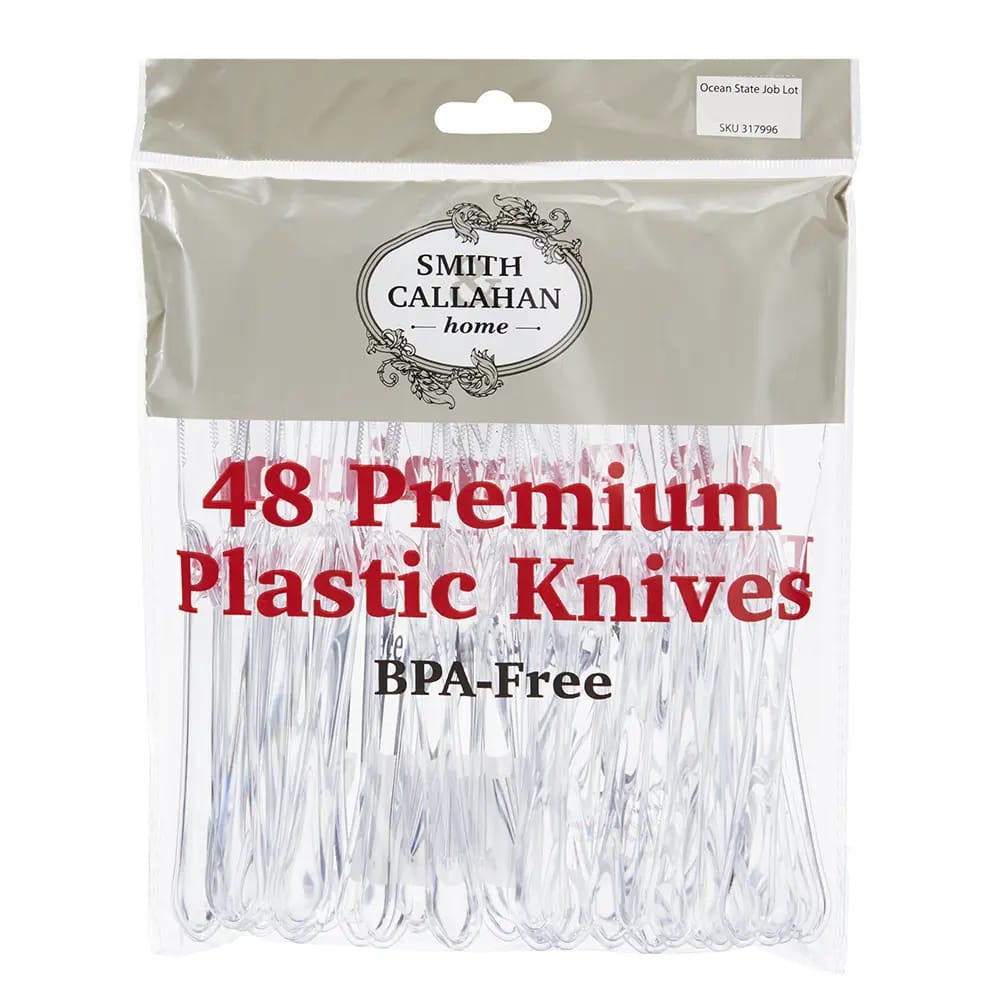 Smith & Callahan Premium Plastic Knives. 48ct.