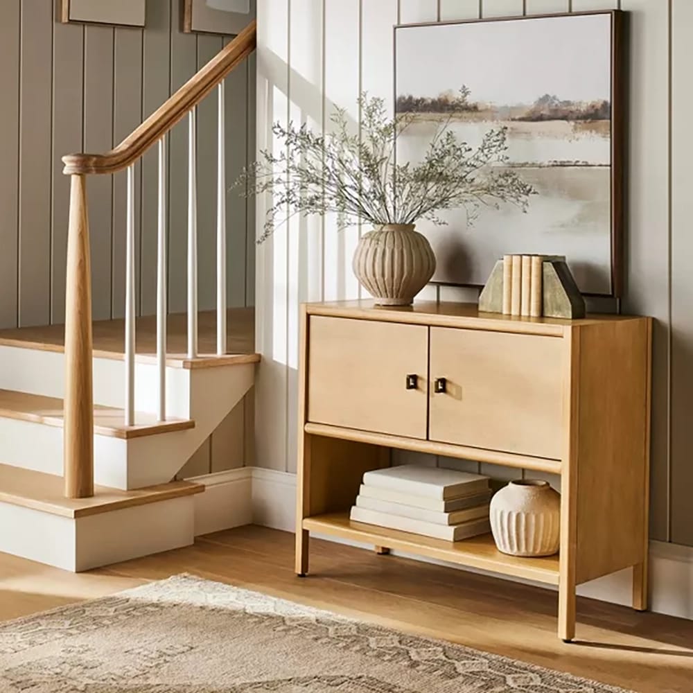 Threshold Sandpoint 2 Door Cabinet, Natural