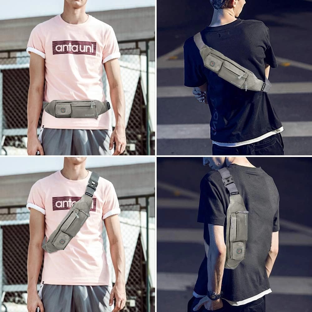 ZOMAKE Small Crossbody Fanny Pack, Glaucous