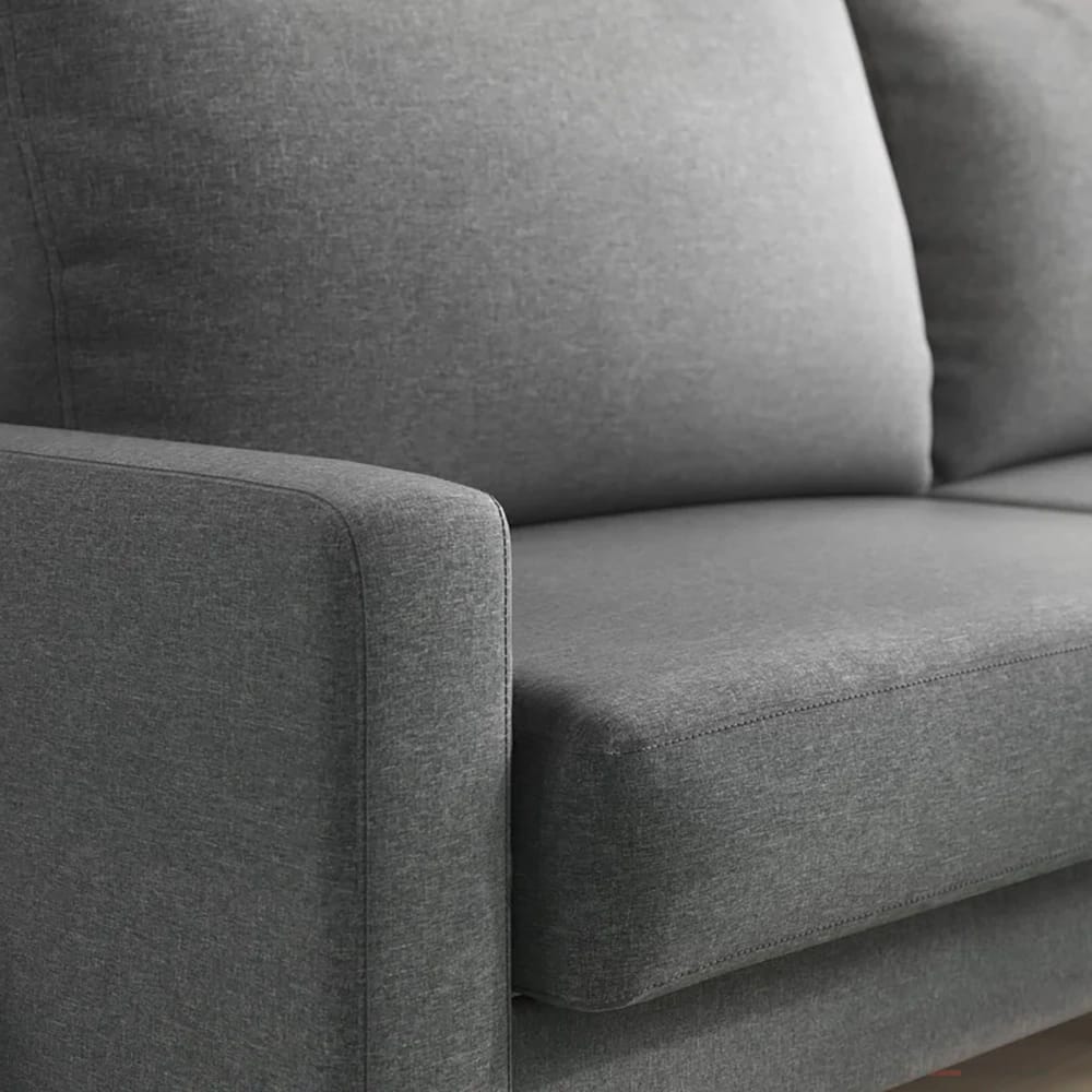 Zinus Colton Upholstered Loveseat, Dark Gray