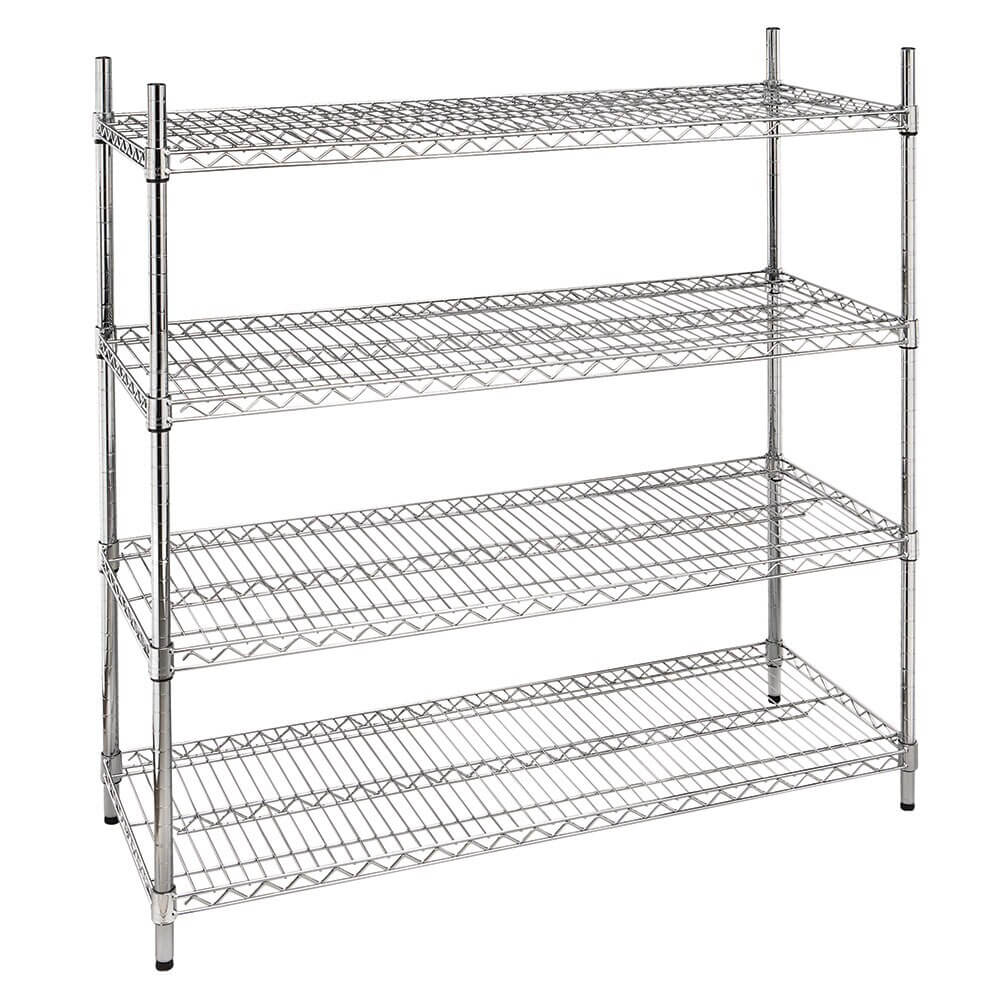 4-Tier Heavy-Duty Wire Shelving