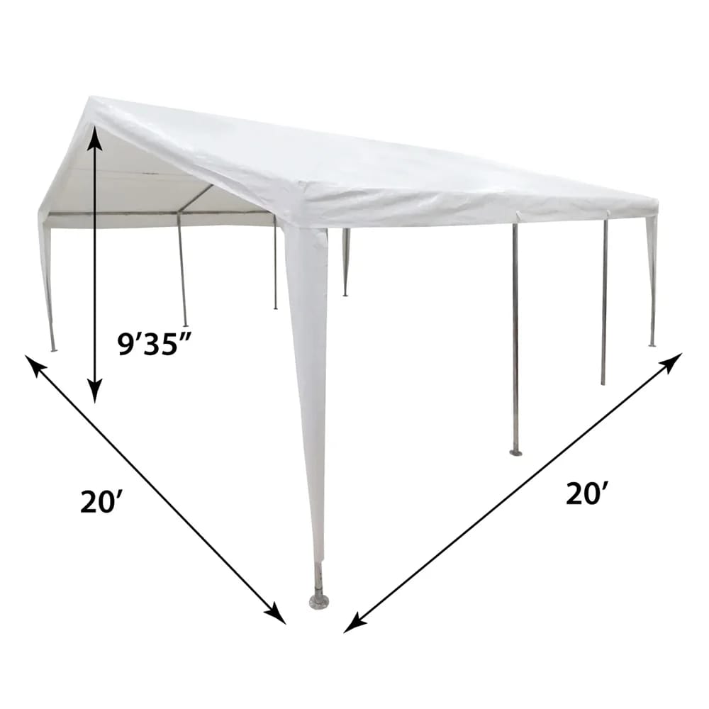 Caravan Canopy Domain Pro 400 Carport Shelter, 20' x 20'