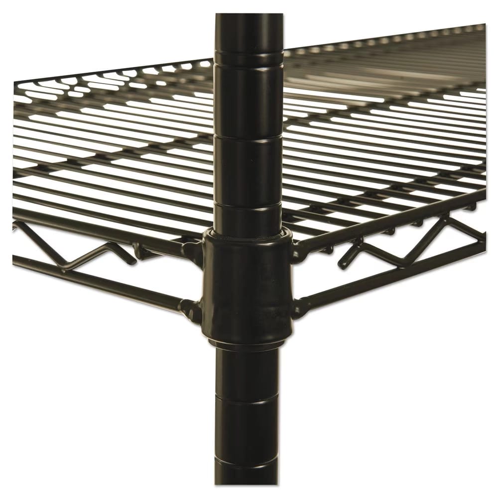 Alera 4-Shelf Wire Unit, Black, 48" x 18" x 72"