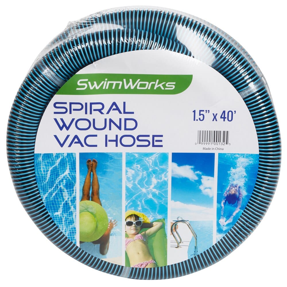 SwimWorks Spiral Wound Pool Vacuum Hose, 1.5"x40'