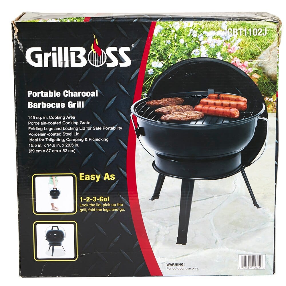 Grill Boss Portable Charcoal Barbeque Grill