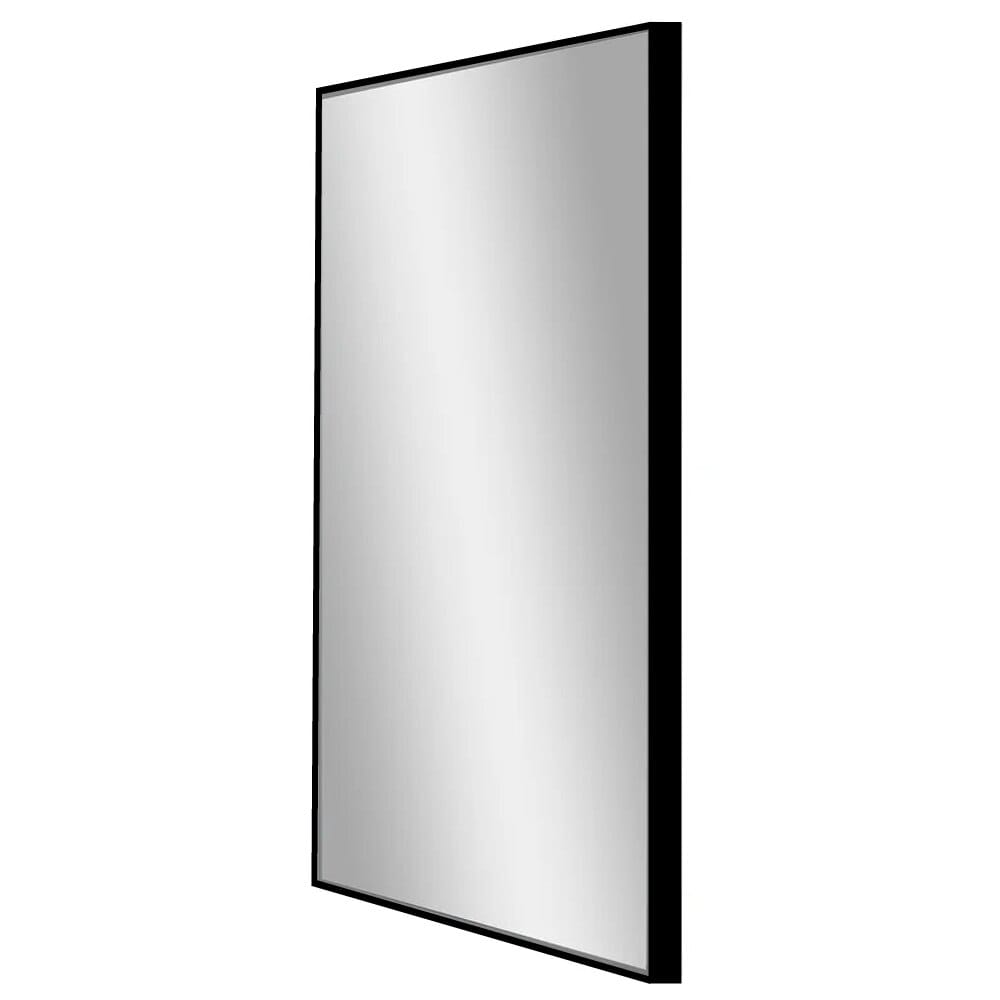 American Art Decor Rectangular Accent Wall Mirror, Black