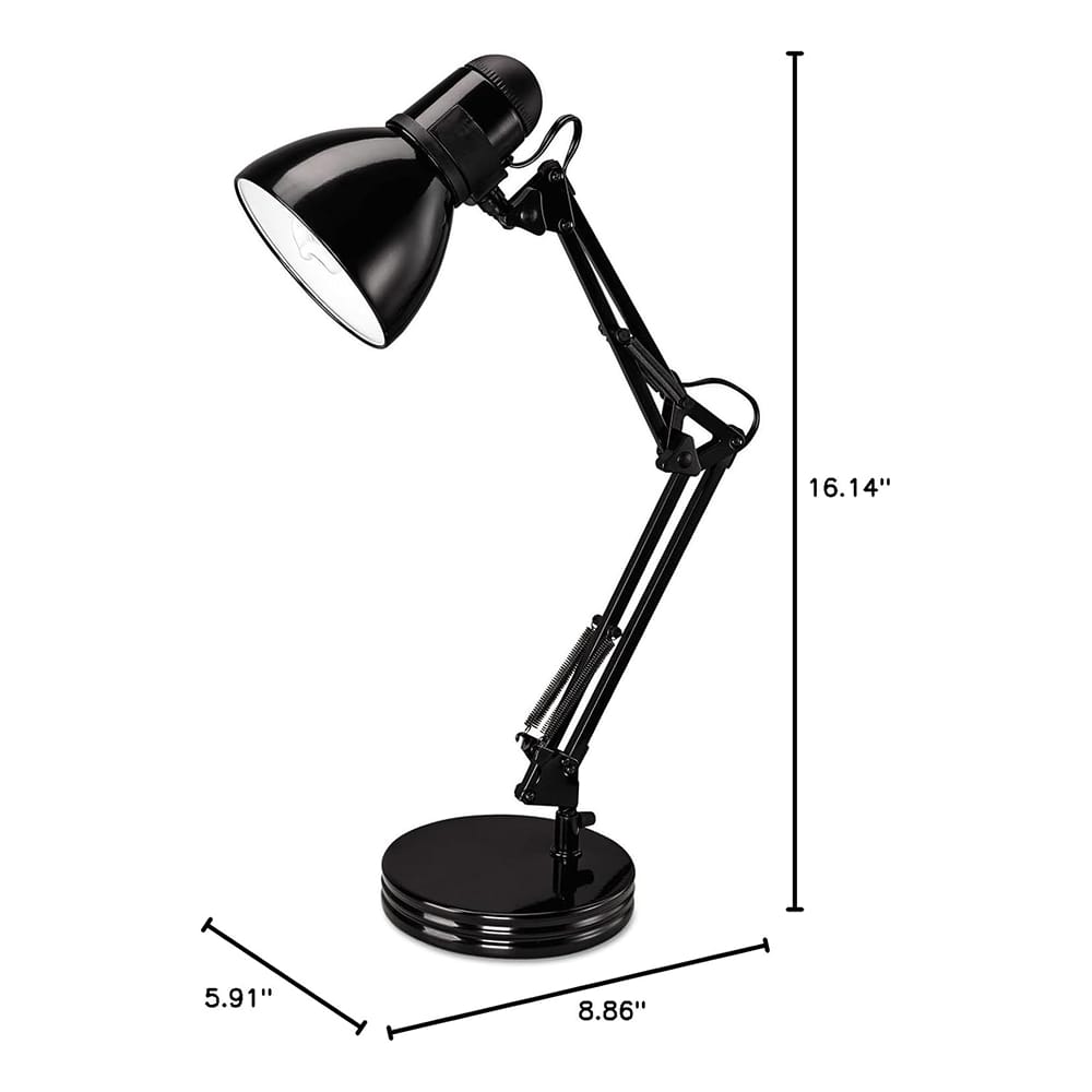 Alera Architect Desk Lamp, Black