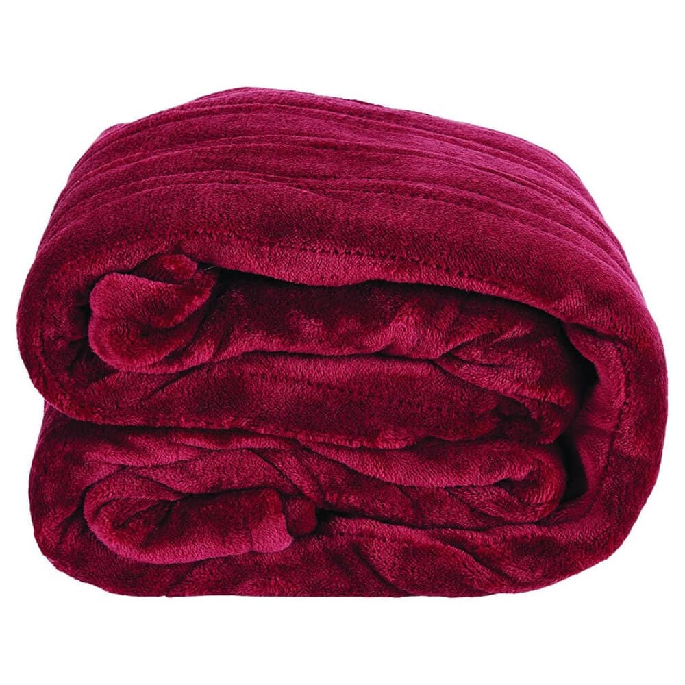 Westerly Electric Heated Throw Blanket, 50" x 60", Garnet