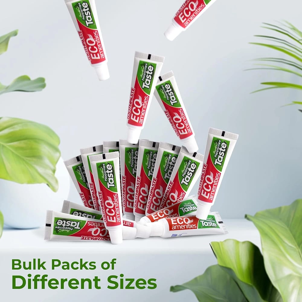 ECO Amenities Travel Toothpaste Tubes, 1 oz, 168 Pieces