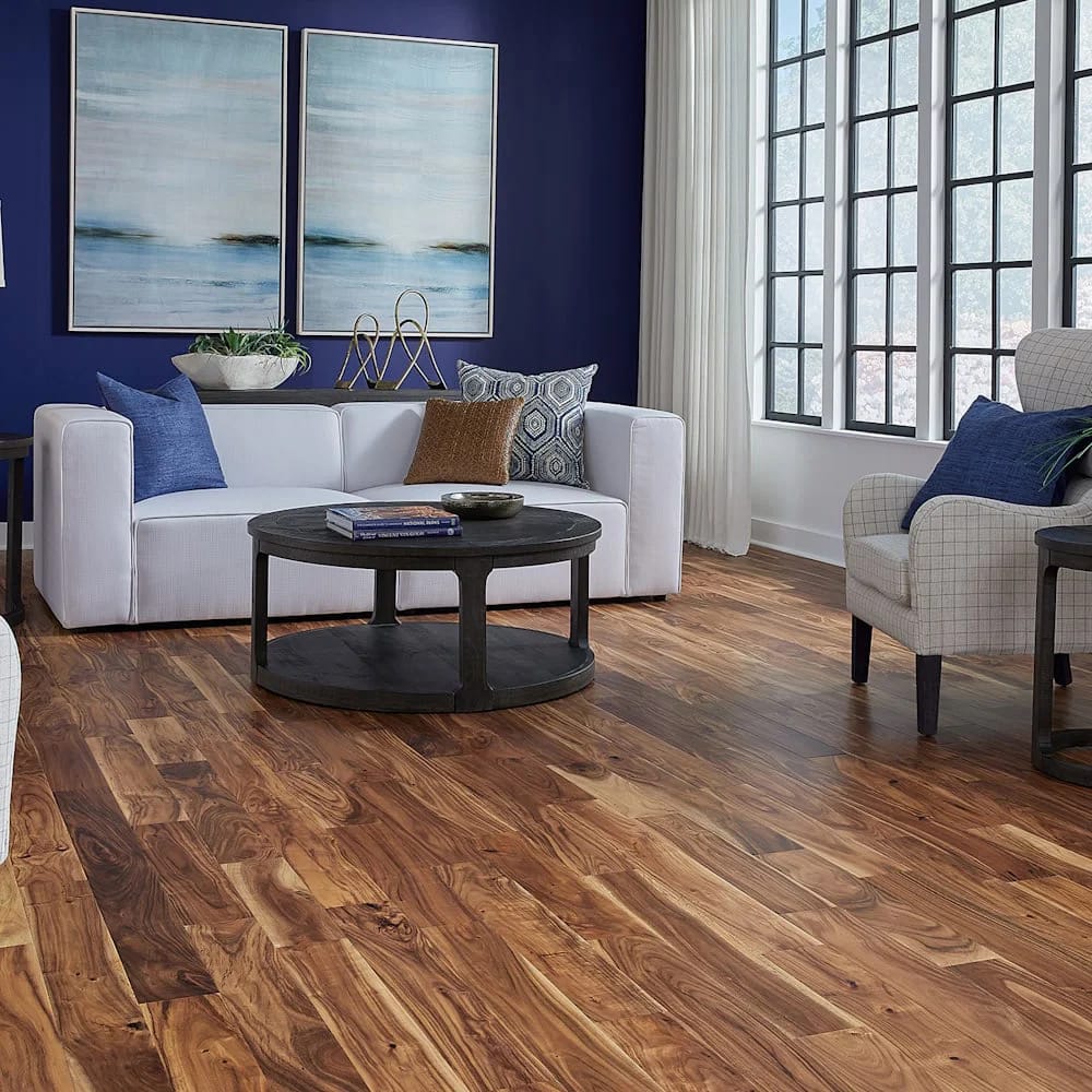 Virginia Mill Works 7/16" Tobacco Road Acacia Distressed Quick Click Engineered Hardwood Flooring, Brown, 32.6 sq. ft. ($5.52/sq. ft.)