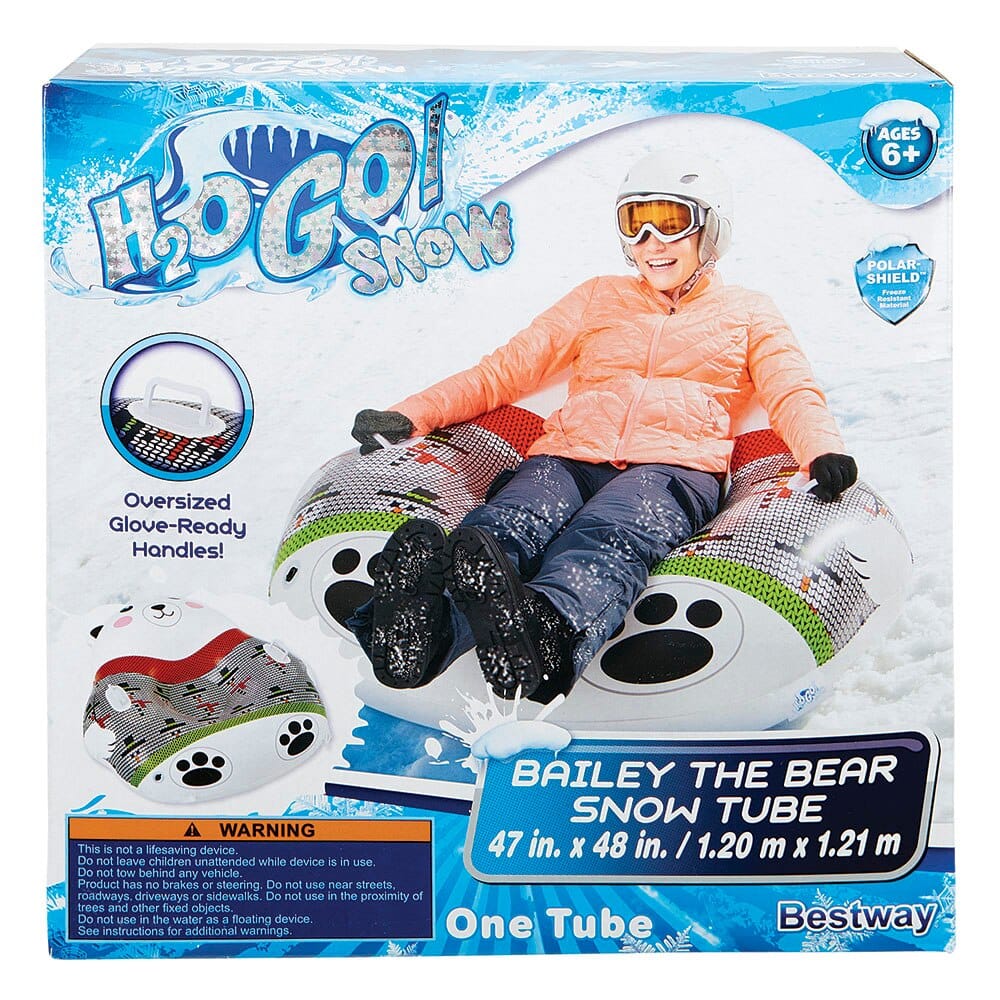 Bestway H2OGO! Snow Bailey the Bear Snow Tube, 47" x 48"
