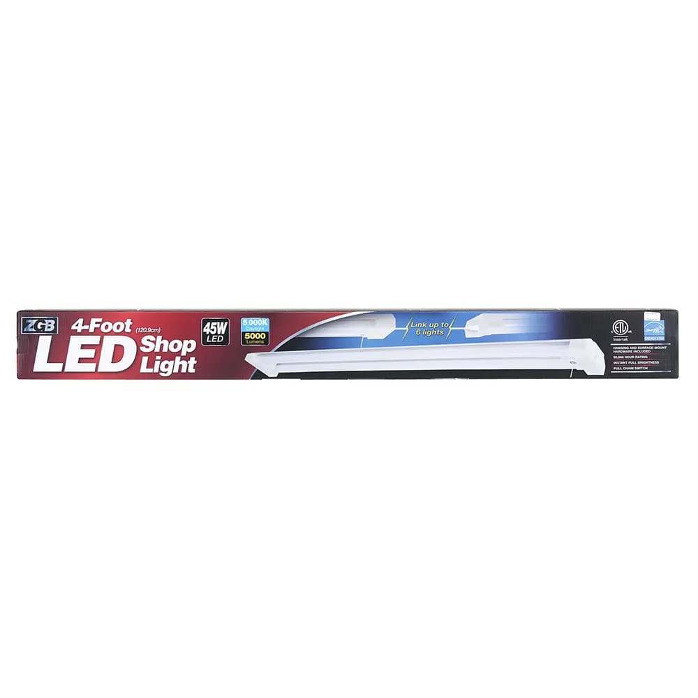 ZGB 45W LED Shop Light, 4'