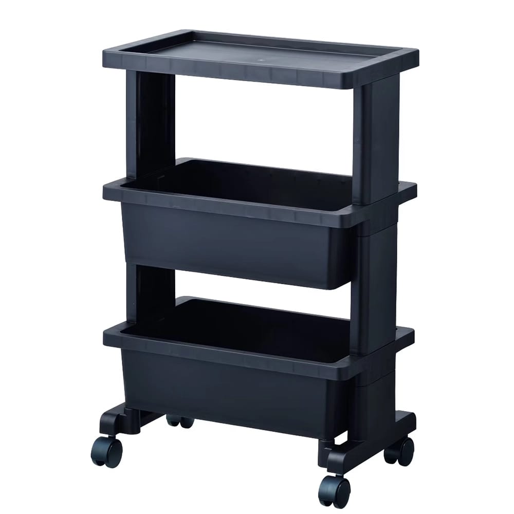 JEJ Astage Mini Rolling Wagon, Black