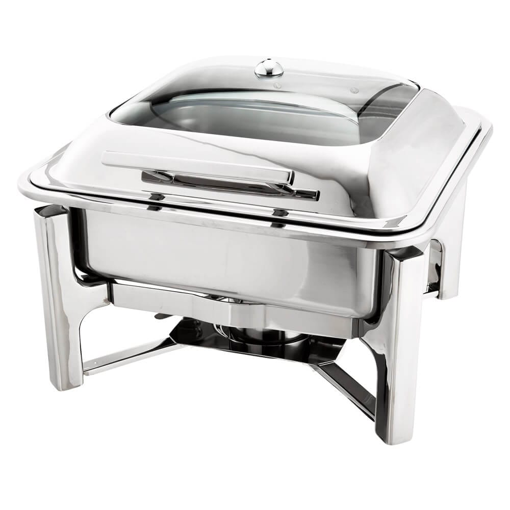 Oneida Alto 6 qt Stainless Steel Square Chafer