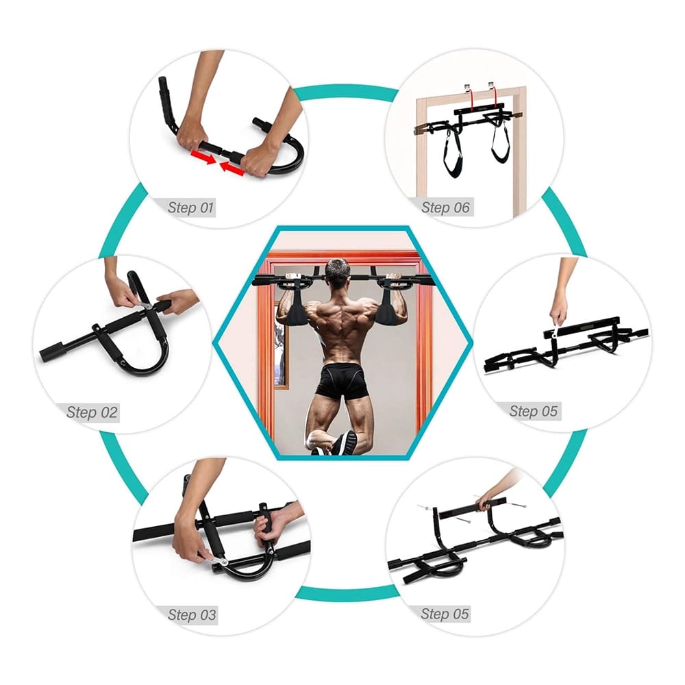 Yes4All Door Chin Up Bar with Ab Straps