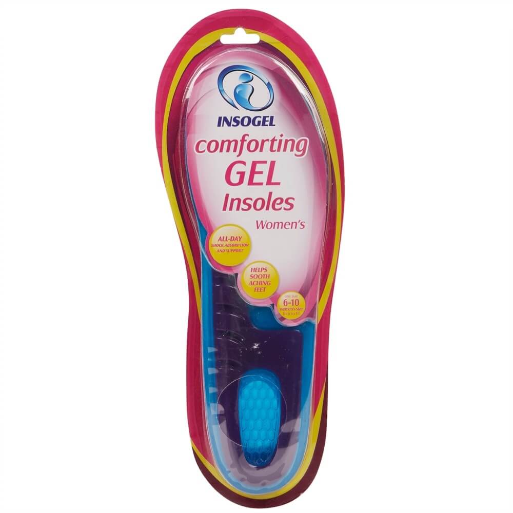 Insogel Women's Comforting Gel Insoles, Size 6 - 10