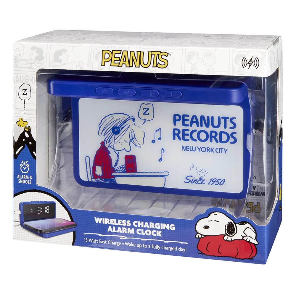 Peanuts Wireless Charging Alarm Clock