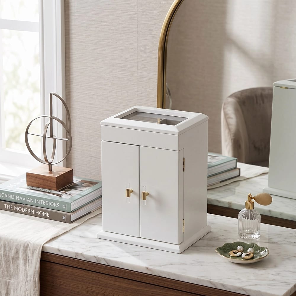 Hives & Honey Lina Jewelry Chest, White