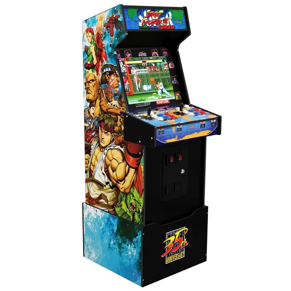 Arcade1Up Capcom Legacy 35th Anniversary Arcade Game with Riser