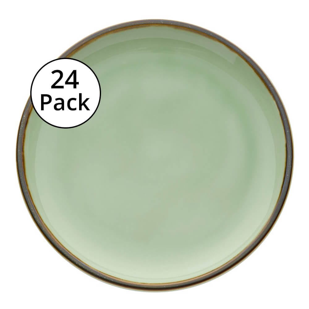 Oneida Studio Pottery Celadon Plates, 24-Pack