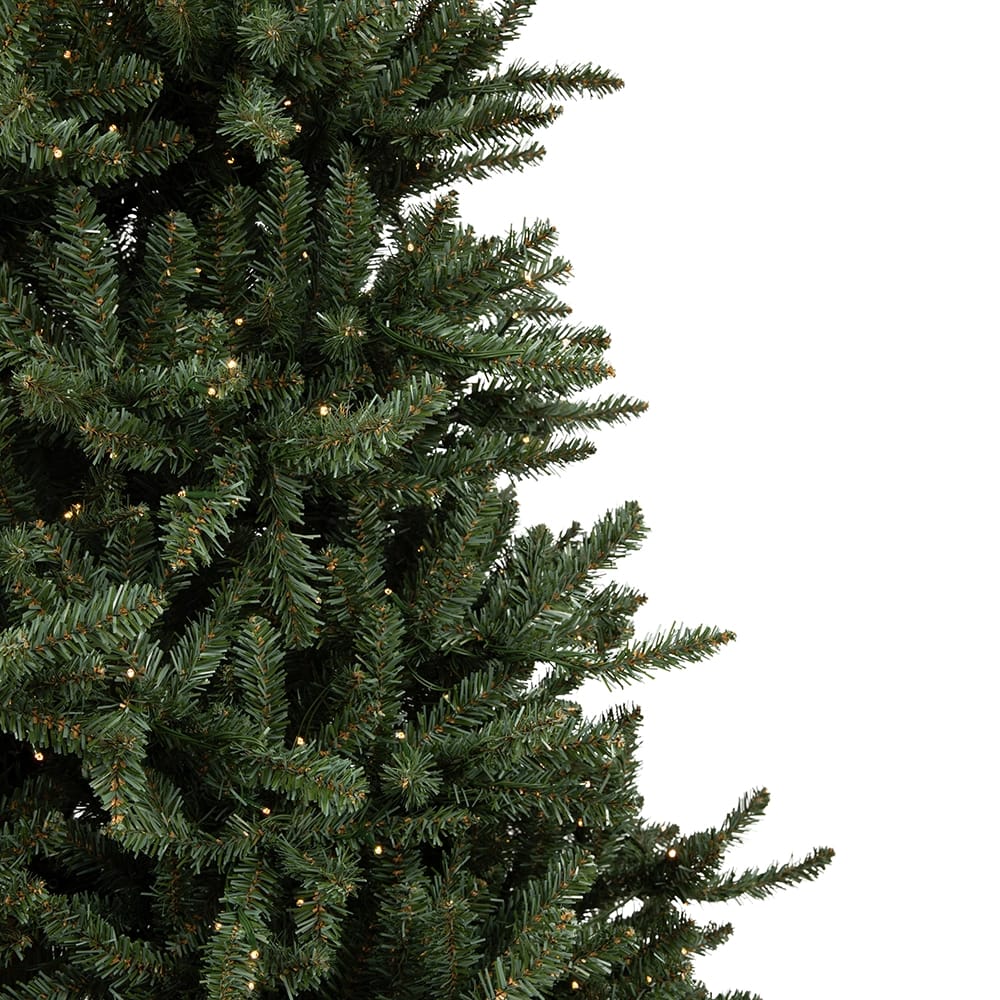 Papyrus 7' Pre-Lit Blue Spruce Unfrosted LED Tree