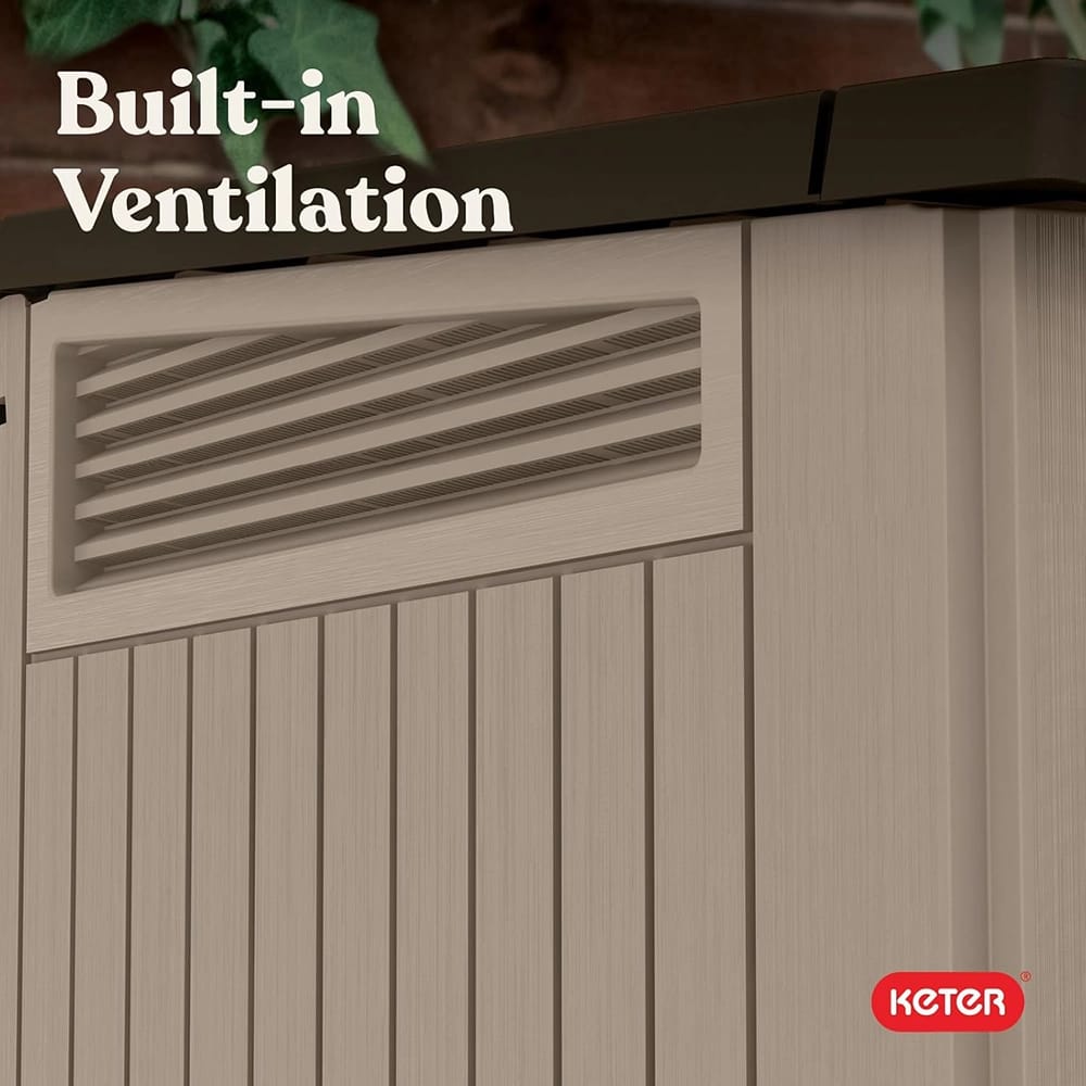 Keter Store-It-Out MIDI Outdoor Resin Storage Shed, Beige