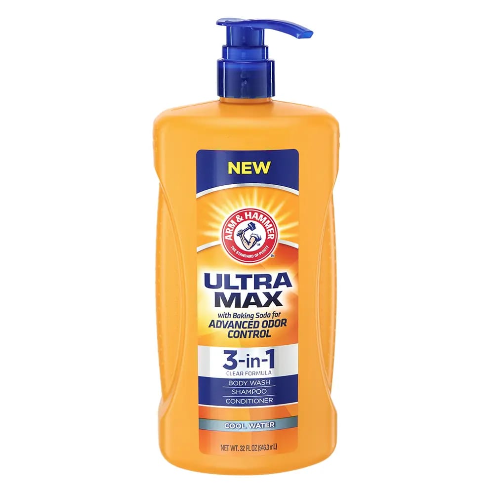 Arm & Hammer Ultra Max with Baking Soda 3-in-1 Body Wash, 32 oz