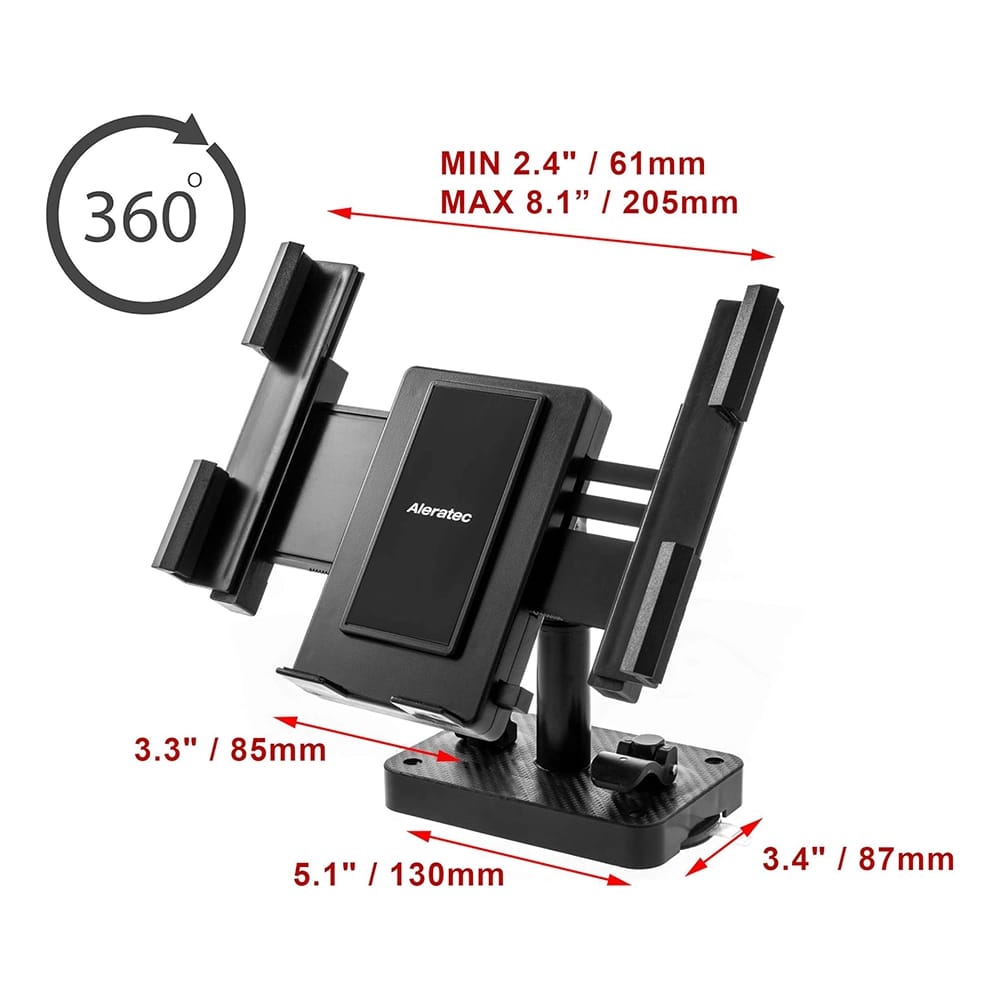 Aleratec Universal Smartphone Mount, Black