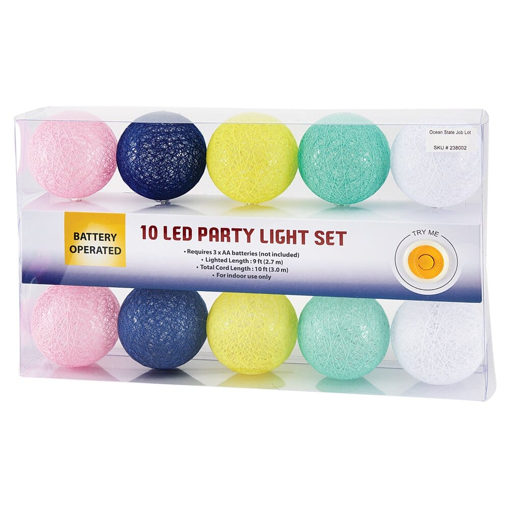 Party LED String Light Set, 10 Lights